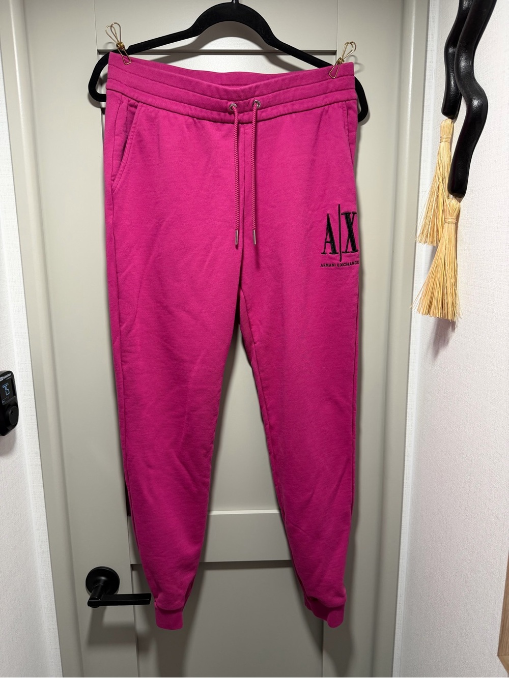 Armani Exchange women’s  Hot Pink Jogger Sweatpants